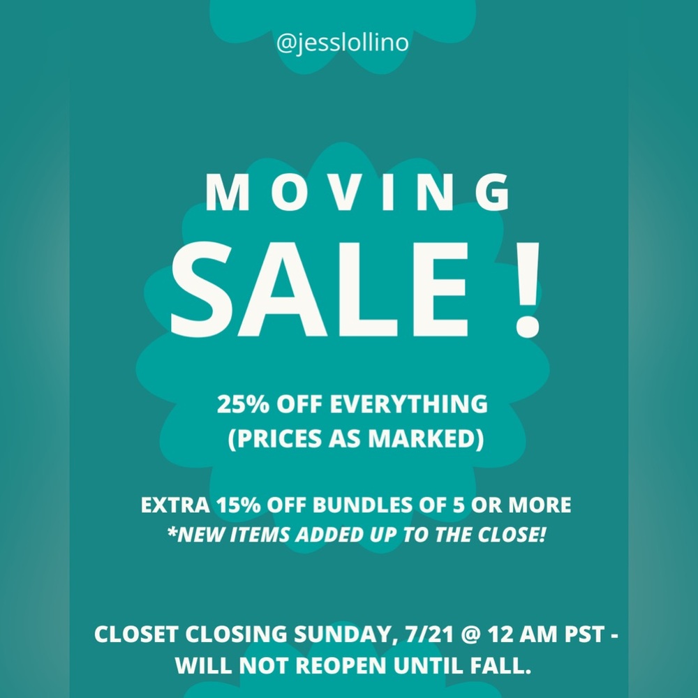 Closet Closing at Midnight!!!